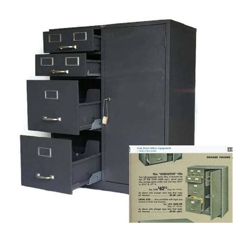 cole steel 1950 file cabinet|vintage cole steel file cabinet.